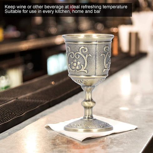 King's Royal Chalice Cup, Chalice Goblet, Bronze Practical Decorative Cup